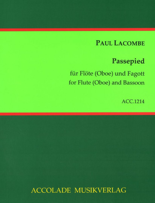 Front Cover Image Passepied 