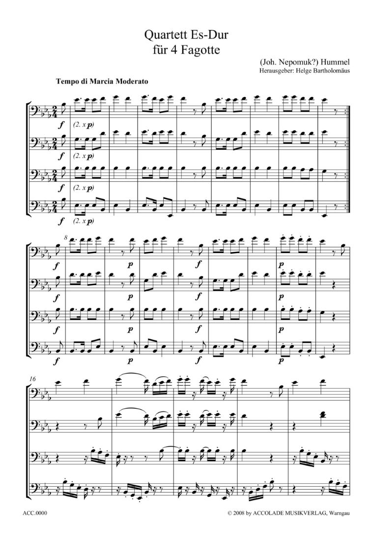 Other Cover Image Quartett Es-Dur 
