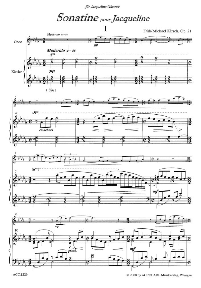 Other Cover Image Sonatine pour Jacqueline op. 21 