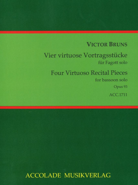 Front Cover Image Vier Virtuose Vortragsstücke op. 93 