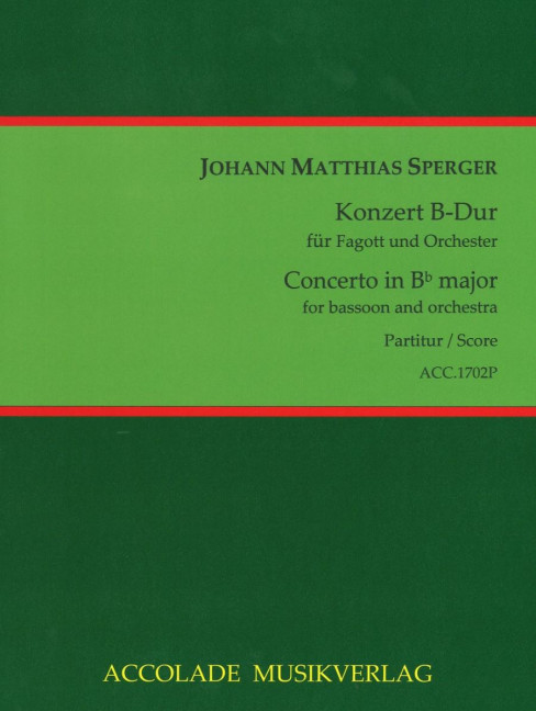 Front Cover Image Konzert B-Dur 