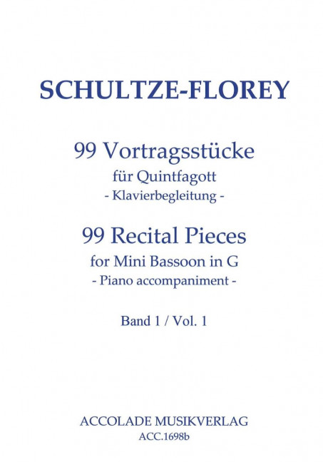 Front Cover Image 99 Vortragsstücke Band 1 