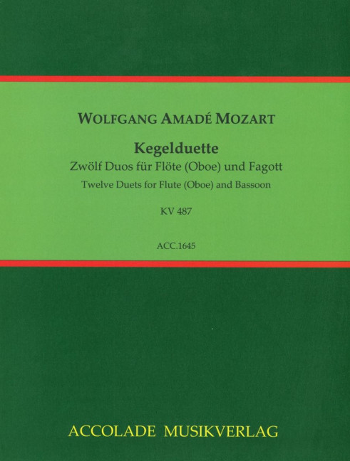 Front Cover Image Kegelduette KV 487 