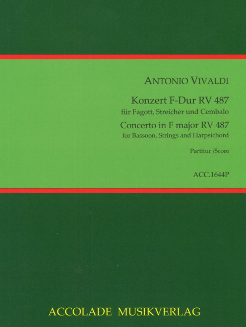 Front Cover Image Konzert Nr. 15 RV 487 F-Dur 