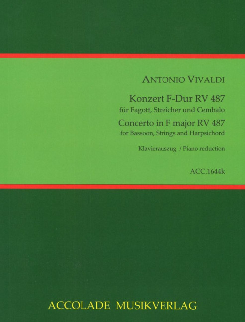 Front Cover Image Konzert Nr. 15 RV 487 F-Dur 
