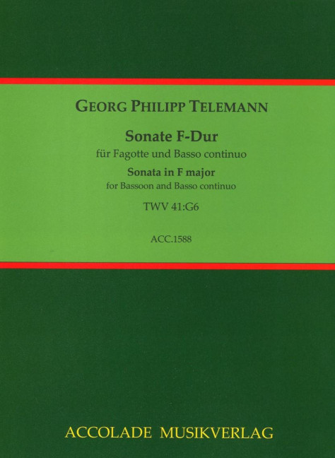 Front Cover Image Sonate F-Dur TWV 41:G6 