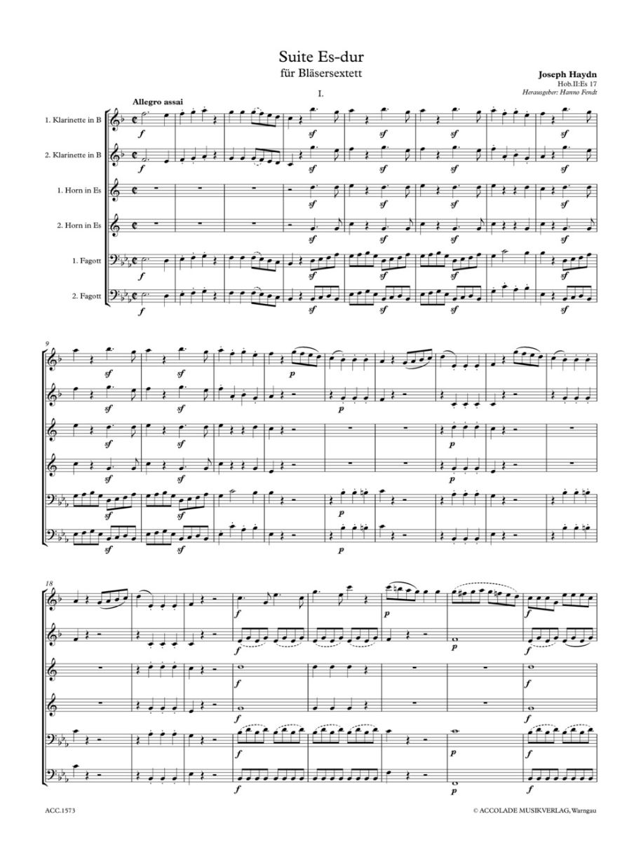 Other Cover Image Suite Es-Dur Hob.II:Es 17 