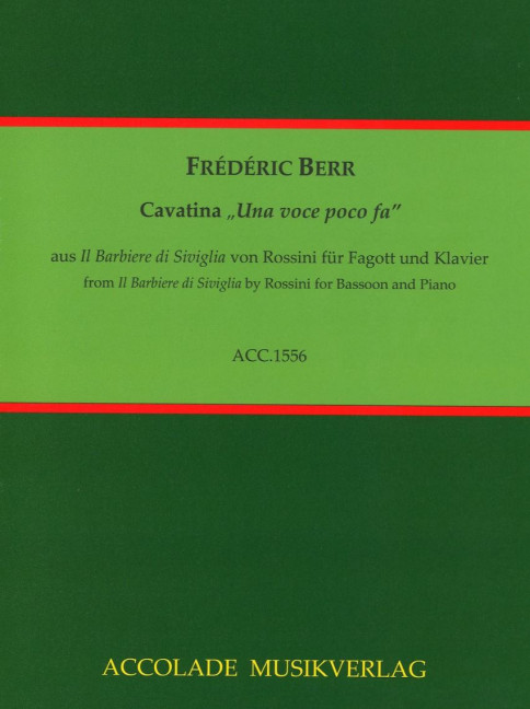 Front Cover Image Cavatina "Una voce poco fa" 