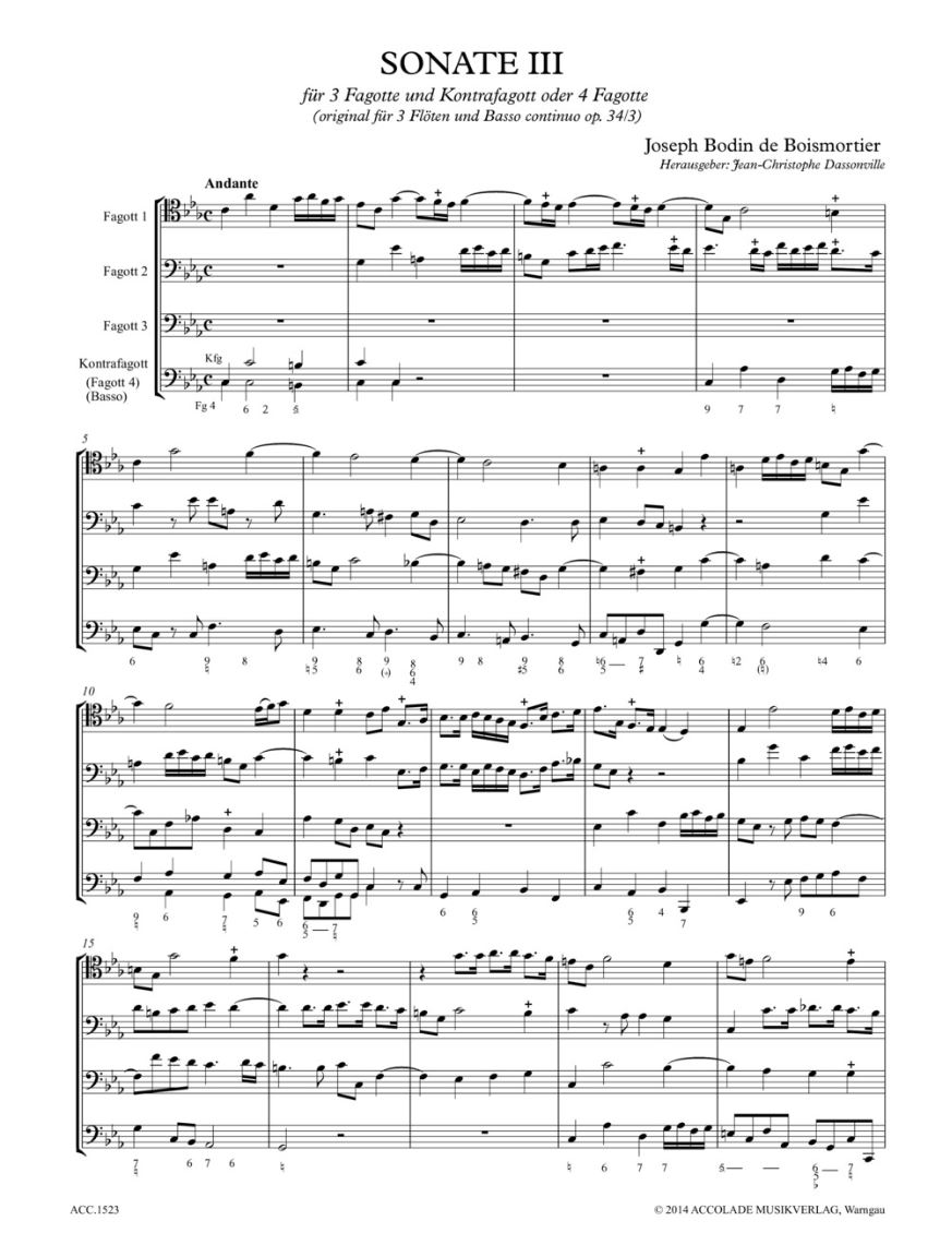 Other Cover Image Sonate III c-moll op. 34,3 