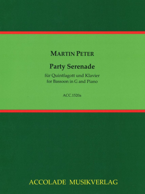 Front Cover Image Party Serenade 