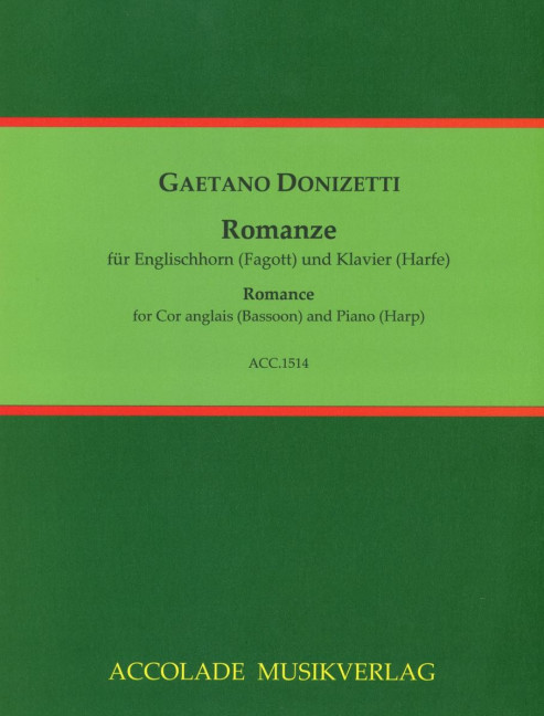 Front Cover Image Romanze "Una furtiva lagrima" 