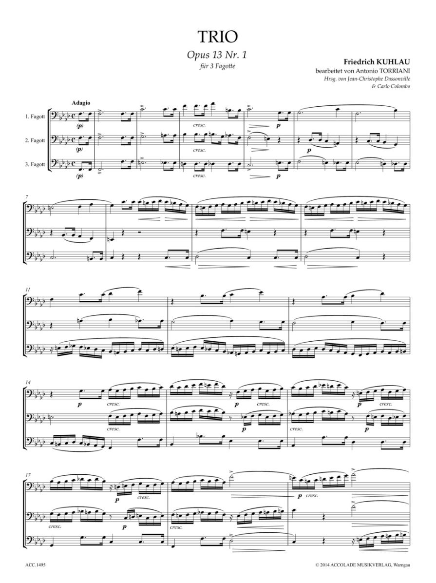 Other Cover Image Trio F-Dur op. 13,1 