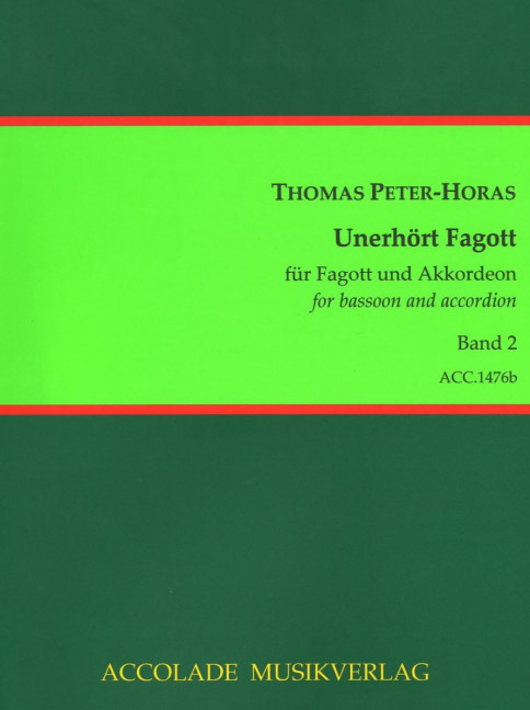 Front Cover Image Unerhört Fagott Band 2