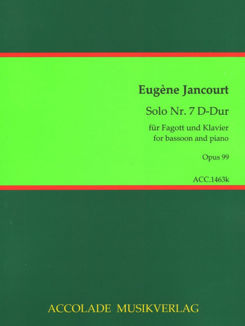 Front Cover Image Solo Nr. 7 D-Dur op. 99 