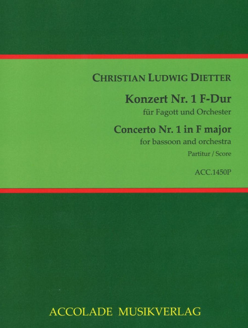 Front Cover Image Konzert Nr. 1 F-Dur 