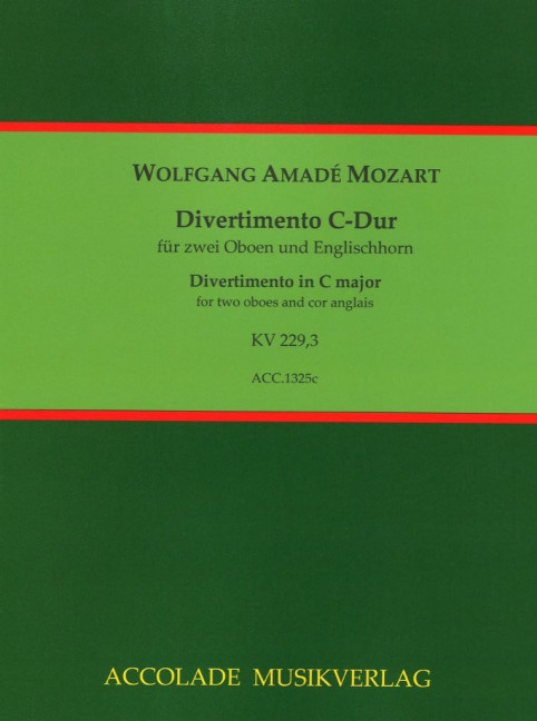 Front Cover Image Divertimento C-Dur KV 229,3 
