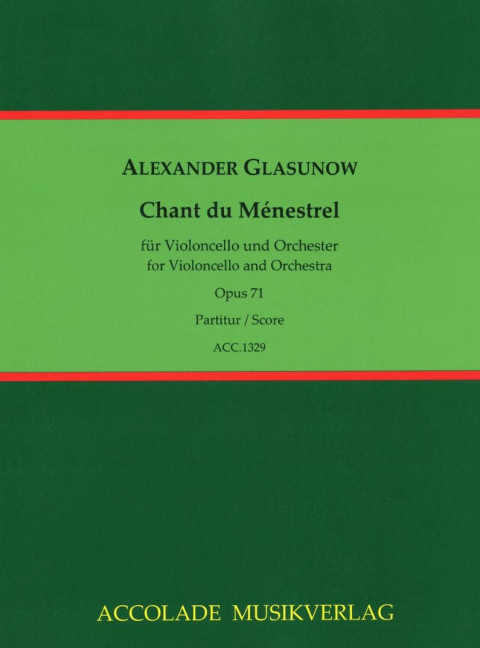 Front Cover Image Chant du Ménestrel op. 71 