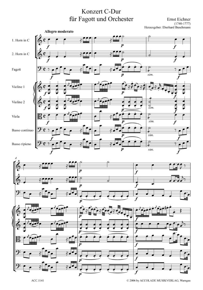 Other Cover Image Konzert C-Dur 