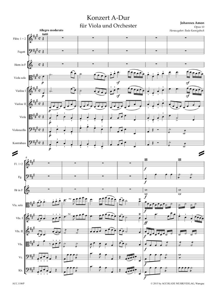 Other Cover Image Konzert A-Dur op. 10 