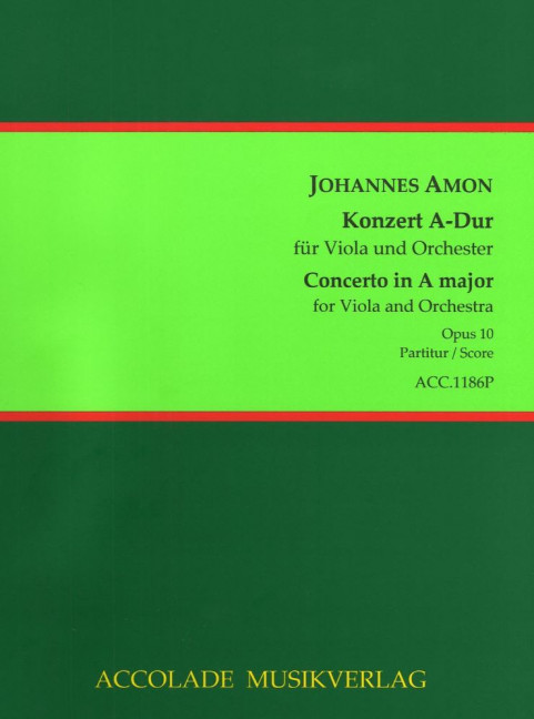 Front Cover Image Konzert A-Dur op. 10 