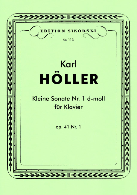 Front Cover Image Kleine Sonate Nr. 1 op. 41/1 