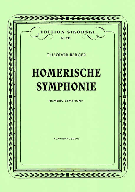 Front Cover Image Homerische Sinfonie 