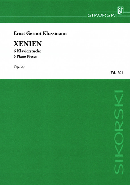 Front Cover Image Xenien op. 27 