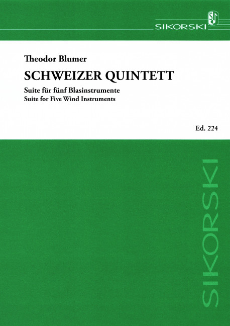 Front Cover Image Schweizer Quintett 