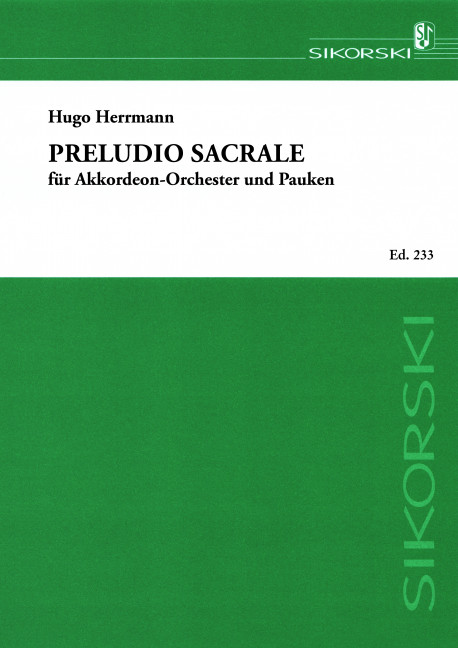 Front Cover Image Preludio sacrale 