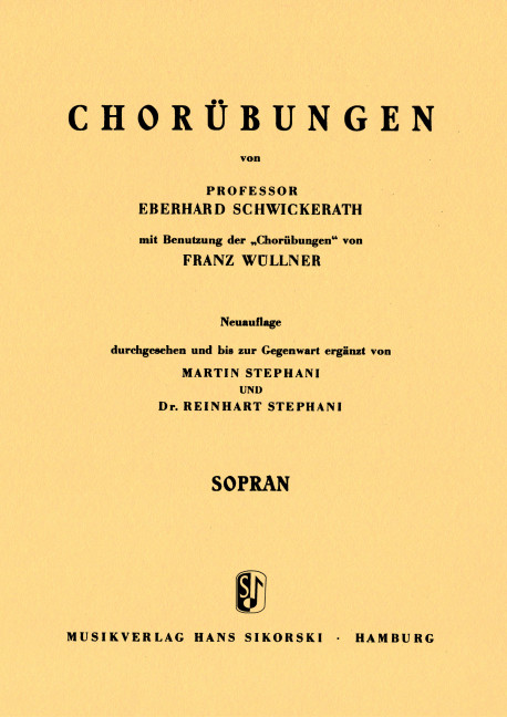 Front Cover Image Chorübungen 