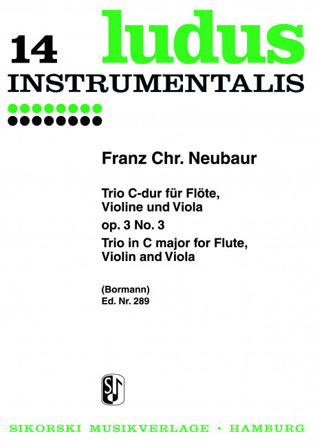 Front Cover Image Trio op. 3/3 
