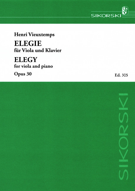 Front Cover Image Elegie op. 30 