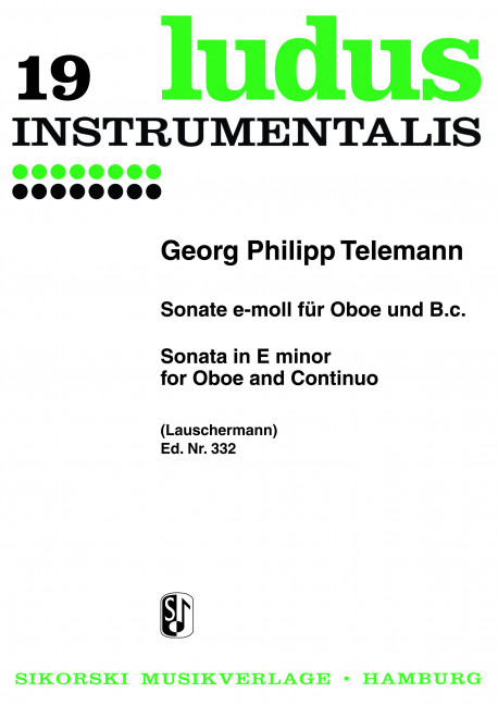 Front Cover Image Sonate TWV 41:e6 