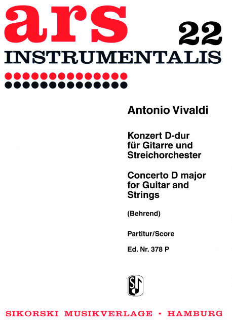 Front Cover Image Konzert für Gitarre und Streicher RV 93 