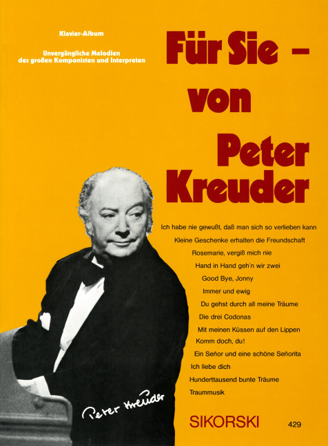 Front Cover Image Für Sie - von Peter Kreuder 
