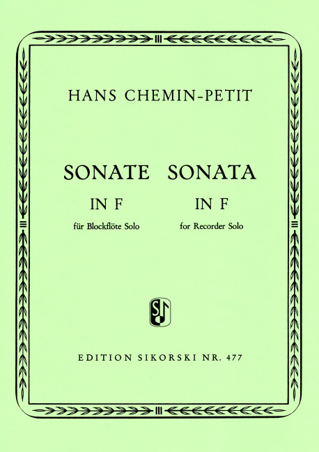 Front Cover Image Sonate in F 
