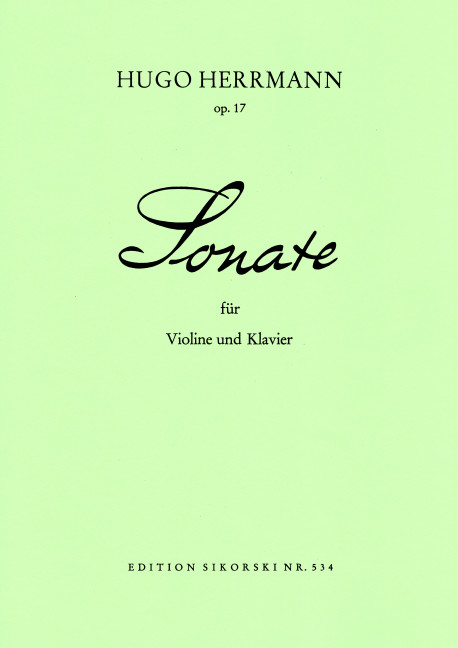 Front Cover Image Sonate op. 17 