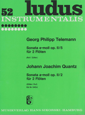 Front Cover Image Sonaten op. 2/5 + 2/2 TWV 40:104 
