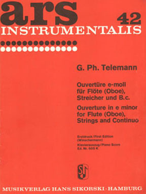 Front Cover Image Ouvertüre (Suite) TWV 55:e10 