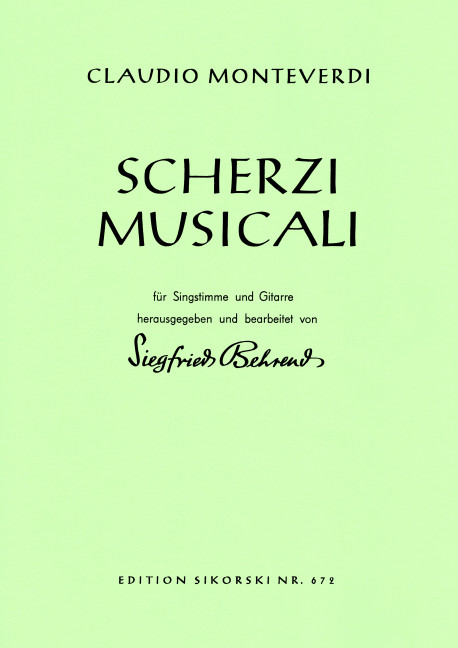 Front Cover Image Scherzi musicali 