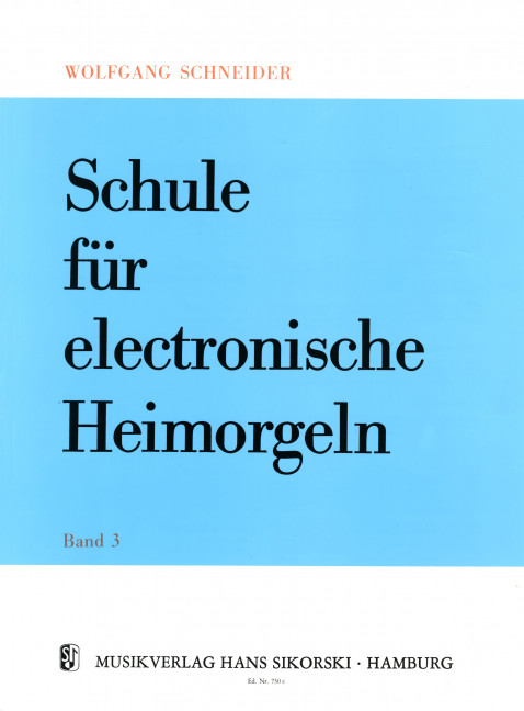 Front Cover Image Schule für electronische Heimorgeln 