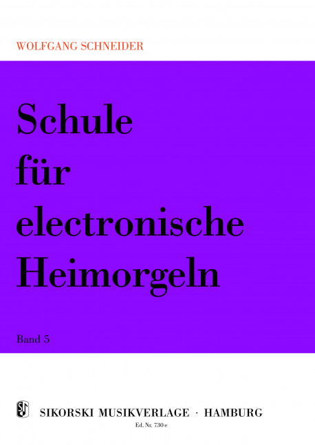 Front Cover Image Schule für electronische Heimorgeln 