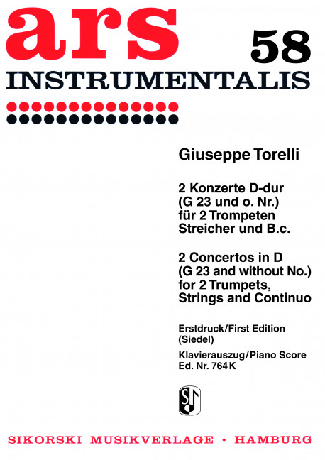 Front Cover Image 2 Konzerte G 23 / o. Nr. 