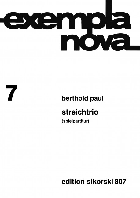 Front Cover Image Streichtrio 