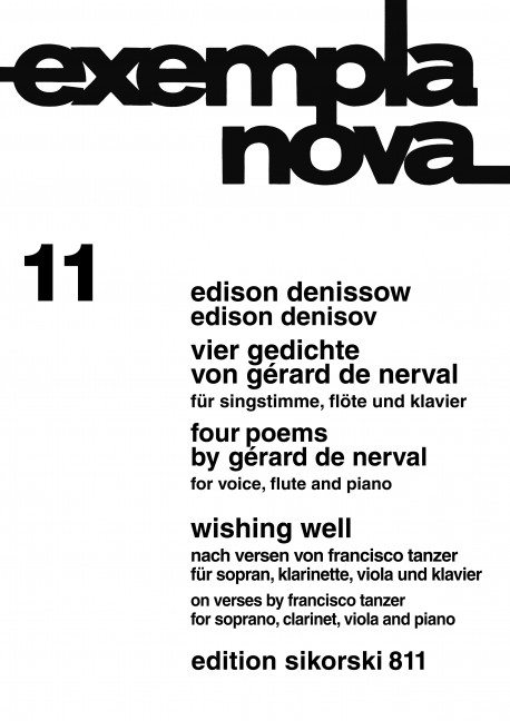 Front Cover Image Vier Gedichte von G. de Nerval / Wishing Well nach Versen von Francisco Tanzer 