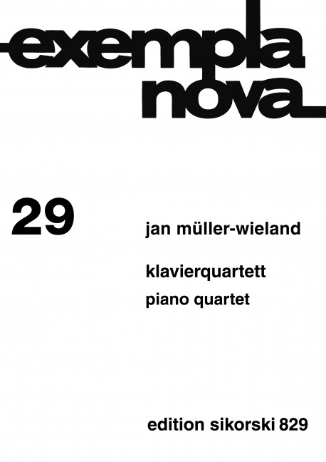Front Cover Image Klavierquartett 