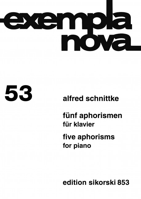 Front Cover Image Fünf Aphorismen 