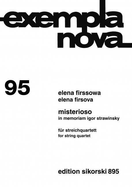 Front Cover Image Misterioso op. 24 