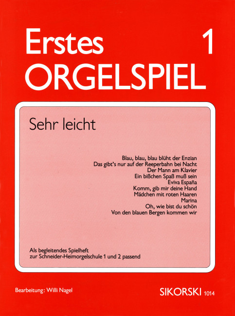 Front Cover Image Erstes Orgelspiel 