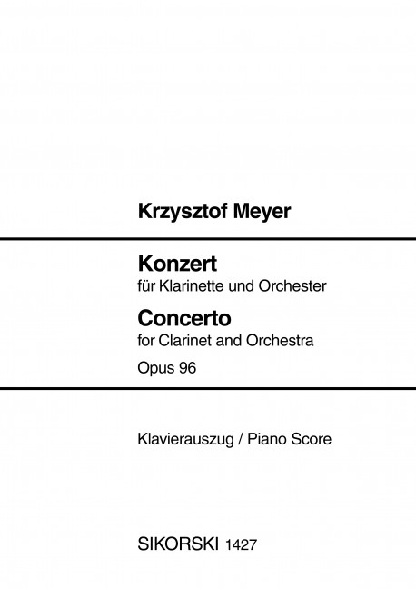 Front Cover Image Konzert op. 96 
